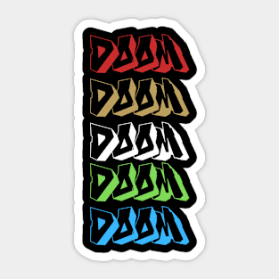 Doom graffiti - MF Doom Sticker